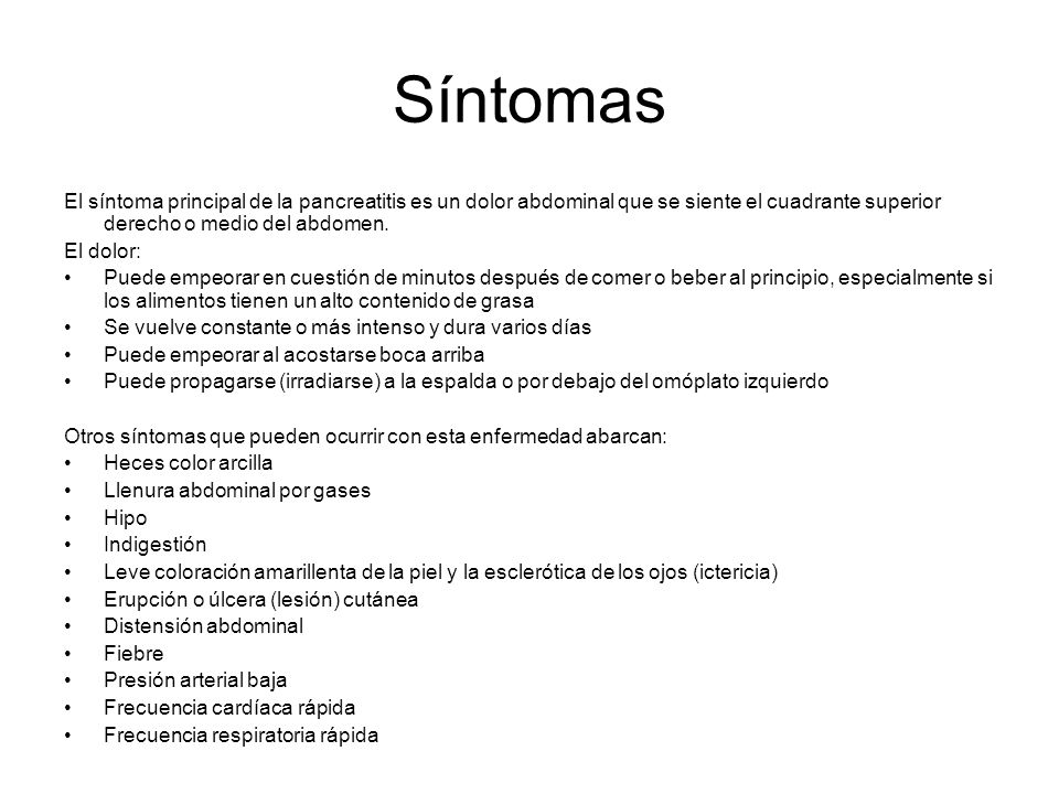 Dolor abdominal superior derecho despues de comer